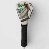 Bruine Pelican Birds of America Audubon Print Golfheadcover (Voorkant)