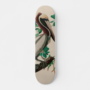 Bruine Pelican Birds of America Audubon Print Persoonlijk Skateboard