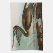 Bruine Pelican Birds of America Audubon Print Theedoek (Verticaal)