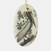 Bruine Pelican van Audubon Keramisch Ornament (Rechts)