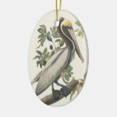 Bruine Pelican van Audubon Keramisch Ornament (Links)
