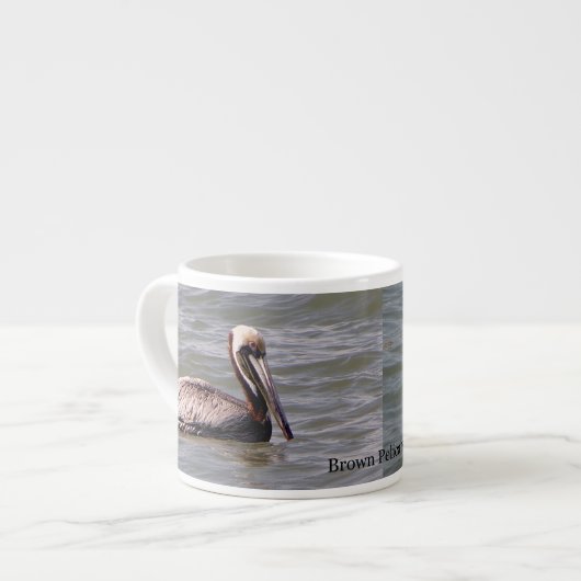 Bruine Pelicans espresso of jumbo mok (Links)