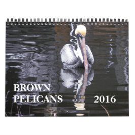 Bruine Pelicans Kalender
