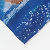 Bruine Pelicans SUN KISSED ISLAND #1 Fleece Deken (Hoek)