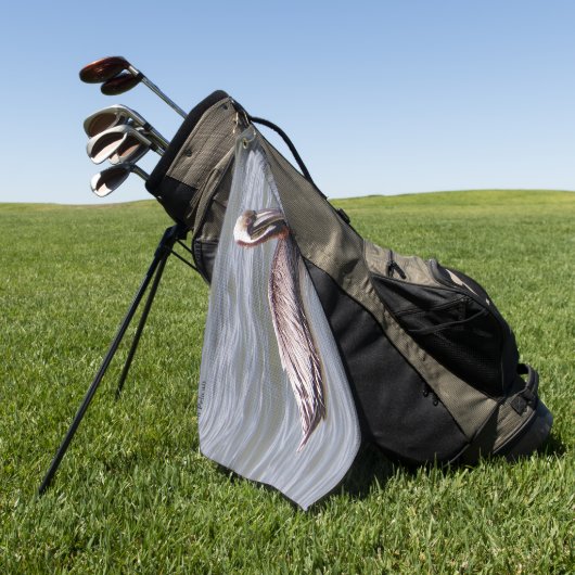 Bruine Pelikaan golfhanddoek (Groen)