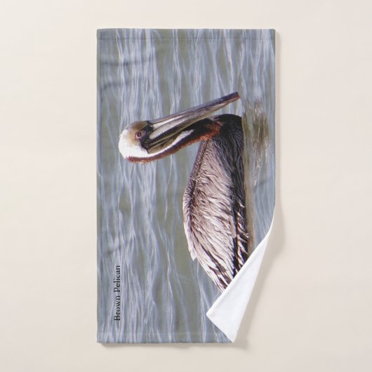 Bruine Pelikaan handdoek set (Handdoek)