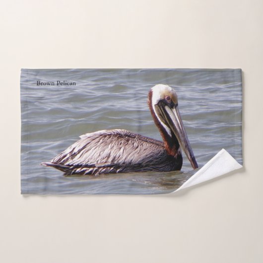 Bruine Pelikaan handdoek set (Handdoek)