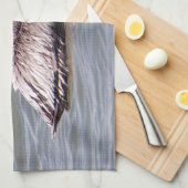 Bruine Pelikaan keukenhanddoek (Quarter Fold)