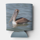 Bruine Pelikaan koelbox Blikjeskoeler (Achterkant)