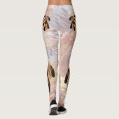 Bruine pelikaan- of havikveren leggings (Achterkant)