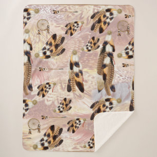 Bruine pelikaan- of havikveren sherpa deken