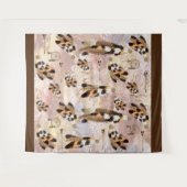 Bruine pelikaan- of havikveren wandkleed (Voorkant (horizontaal))