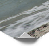 Bruine Pelikaan op het Strand Foto Poster (Hoek)