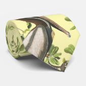 Bruine Pelikaan Stropdas (Opgerold)