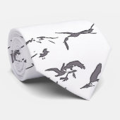 Bruine pelikaanse vogels in het wild levende diere stropdas (Opgerold)