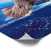 Bruine Pelikanen "SUN KISSED PELICANS" Poster (Hoek)