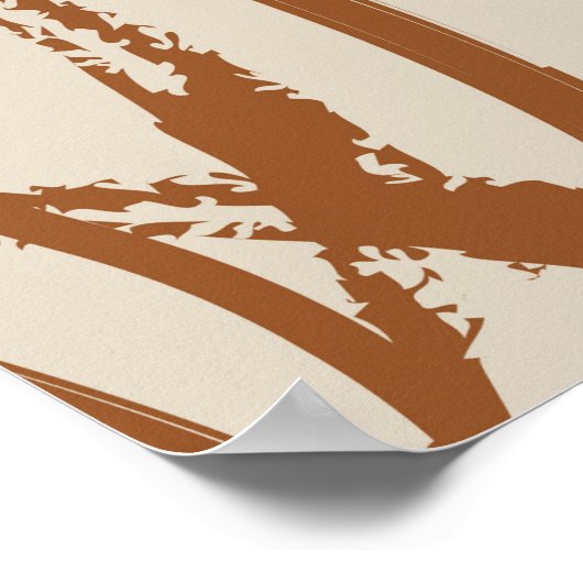 Bruine penseelstreken naadloze patroonachterzijde poster (Hoek)