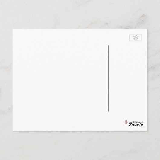 bruine pierre briefkaart (Achterkant)