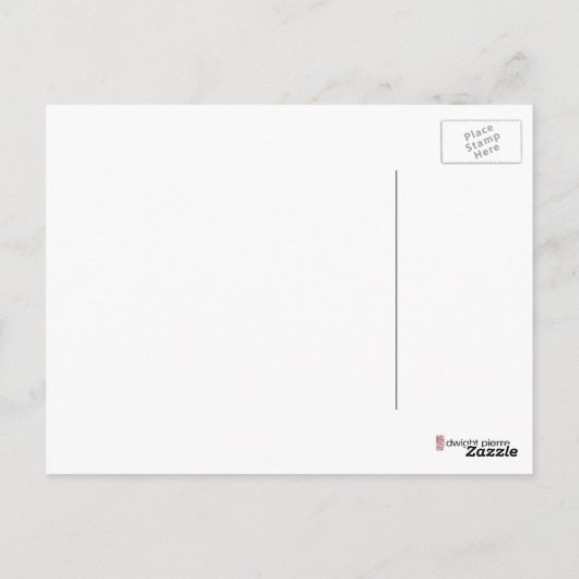 bruine pierre briefkaart (Achterkant)