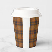 bruine plaid papieren bekers (Rechts)