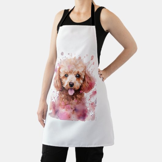 Bruine Poedel Puppy, Baby Dog, Kleur Splashes, Wat Schort (Insitu)