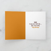 Bruine poel voor 60e verjaardag kaart (Binnen)