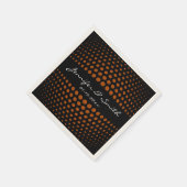 Bruine pokkenpatroon servetten (Hoek)