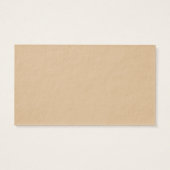 bruine polka stippen grappige snor visitekaartje (Achterkant)