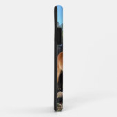 Bruine pony turquoise Lucht Case-Mate iPhone Case (Achterkant/rechts)