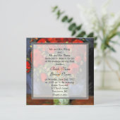  bruine poppenkast bruiloft kaart (Staand voorkant)