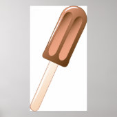 Bruine Popsikel Poster (Voorkant)
