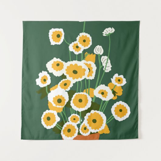 bruine pot wandkleed (Voorkant)