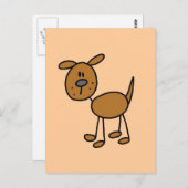 Bruine puppy Dog-overhemden en cadeautjes Briefkaart (Voorkant / Achterkant)