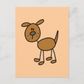 Bruine puppy Dog-overhemden en cadeautjes Briefkaart (Voorkant)