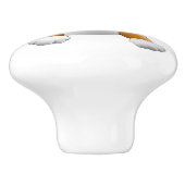 bruine puppy keramische knop (Zijkant)