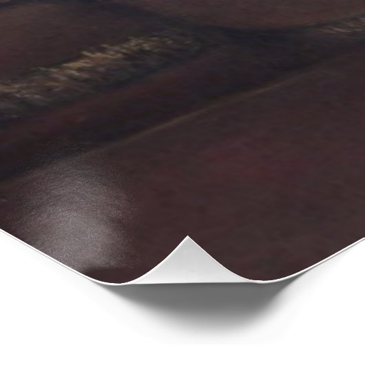 bruine puppy met witte amerikaanse snuithond poster (Hoek)