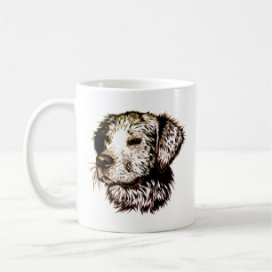 Bruine Puppy Schets Koffiemok