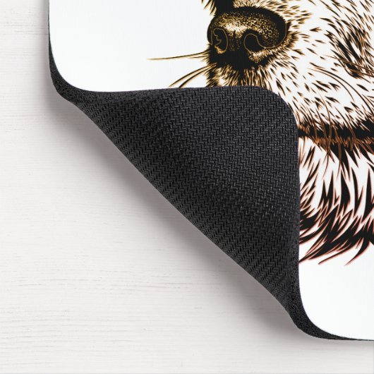 Bruine Puppy Schets Muismat (Hoek)