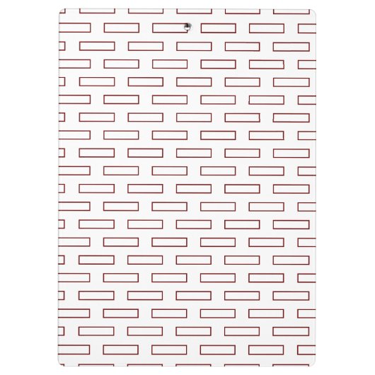 Bruine rechthoeken Naam Klembord (Achterkant)