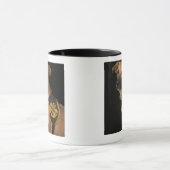 Bruine reddingshond met adoptievasje mok (Midden)