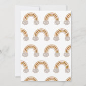 Bruine Regenboog Dinosaurus Leuke Kleine Baby Jong Kaart (Achterkant)