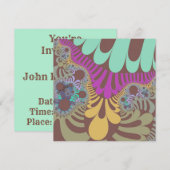 Bruine regenboogmod kaart (Voorkant / Achterkant)