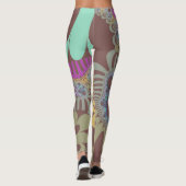 Bruine regenboogmod leggings (Achterkant)
