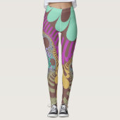 Bruine regenboogmod leggings (Voorkant)