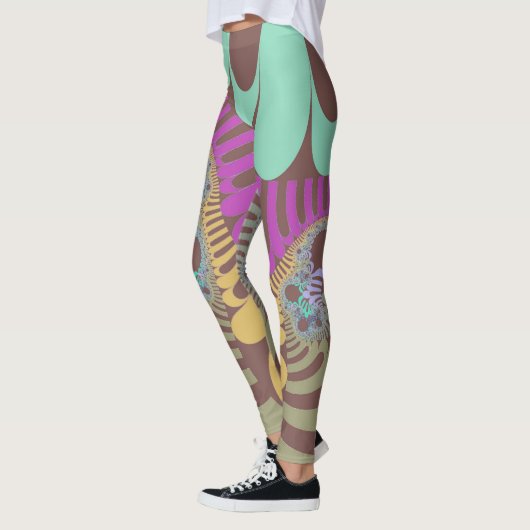 Bruine regenboogmod leggings (Links)