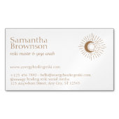 Bruine Reiki Meester Magnetisch Visitekaartje (Voorkant)