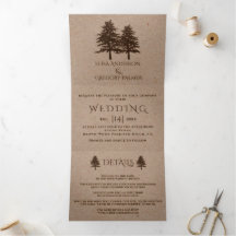 Bruine reliëfbomen op kraftpapier winterbruiloft