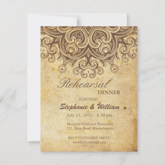  bruine repetitie binnenste Kaart (Voorkant)