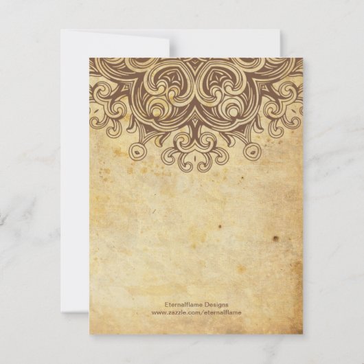  bruine repetitie binnenste Kaart (Achterkant)