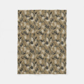 Bruine reptiel Camouflage Fleece Blanket (Voorkant)